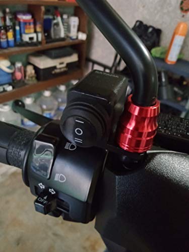 CNC Motorcycle Switches Waterproof ON Off ON Switch Handlebar Control Switch for Headlight High Low Beam Fog Light M8 M10 Screw Mount