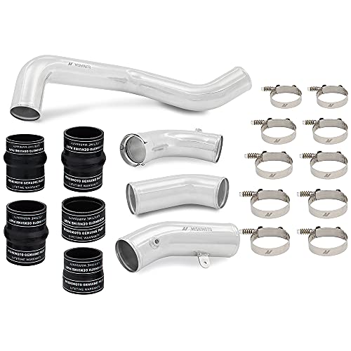 Mishimoto MMICP-DMAX-17KP Intercooler Pipe and Boot Kit, Compatible With Chevrolet/GMC 6.6L Duramax (L5P) 2017-2019, Polished