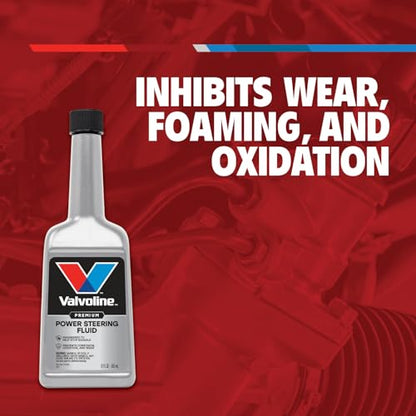 Valvoline Power Steering Fluid, Maintains Performance & Condition, Prevents Squealing, Inhibits Wear & Oxidation, Meets GM 1050017, Chrysler 5931 & Ford M2C195-A, 12oz - size: 12 fl oz