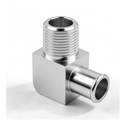 90° Heater Hose Fitting with 1/2 NPT to 5/8 Barb Design