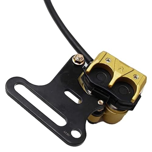 PRO BAT 15mm Hydraulic Rear Disc Brake Caliper System w/Brake Pad Kit - color: Golden, size: 15mm