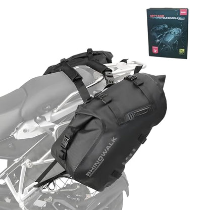Rhinowalk Waterproof Motorcycle Saddle Bags 48L, Side Panniers (1 Pair) - size: 48L