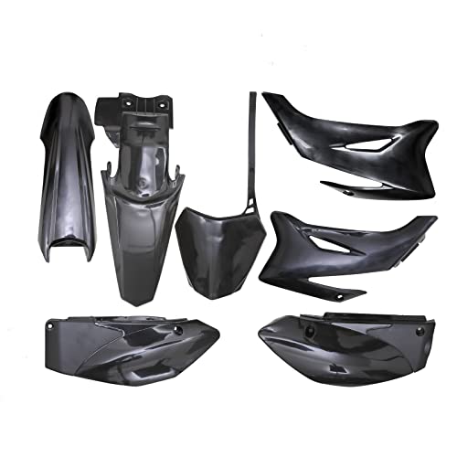 TDPRO Plastic Fender Fairing Kit for TTR-R110E Pit Dirt Bike (Black) - color: Black
