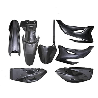 TDPRO Plastic Fender Fairing Kit for TTR-R110E Pit Dirt Bike (Black) - color: Black