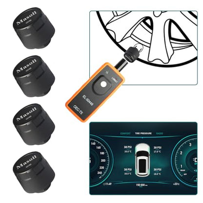 Masoll TPMS Sensor for GM Chevy Silverado Buick Cadillac GMC, DIY Install