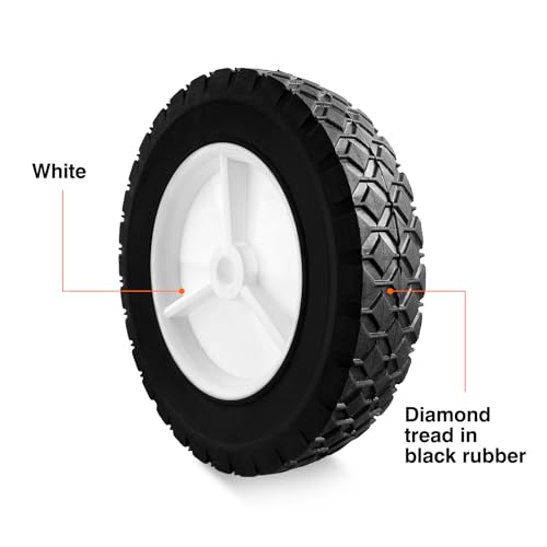 72-108 Wheels Replaces for Oregon, 8 Inch Universal Wheels Tires Compatible with Craftsman AYP MTD Lawn Mower, Radio Flyer Wagon, BBQ Grill, Hand Truck, and Lawn Sprayer