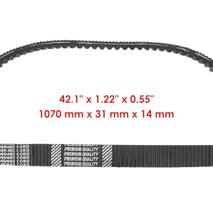 Caltric Aramid Clutch Drive Belt Compatible with Polaris Ranger 570 2014-2021/570 FS 2015-2025 3211169