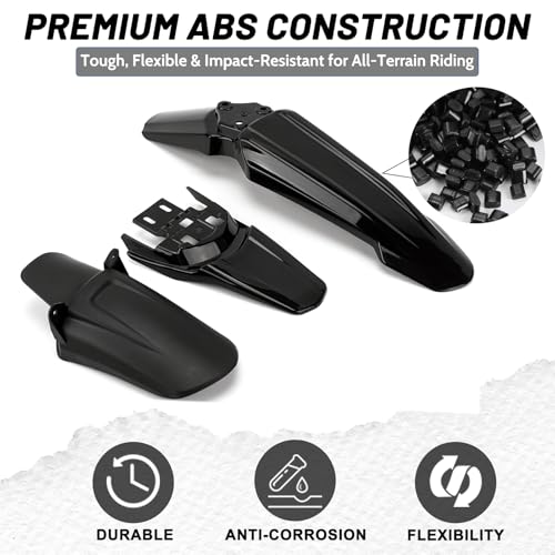 XINGWU Front Fender for Surron Light Bee X/S Segway X160/X260 Dirt Bike Motorcycle Front Fender Modified Mudguard Protector for Ebikes Black - size: Front Fender, style: Black
