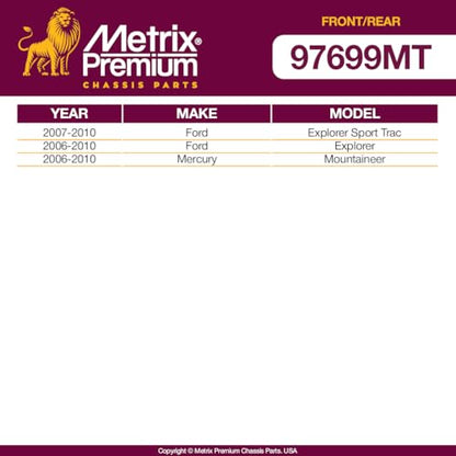 Metrix Premium Chassis Parts Sway Bar End Link Kit with GDX Fits Explorer - size: 97699MT