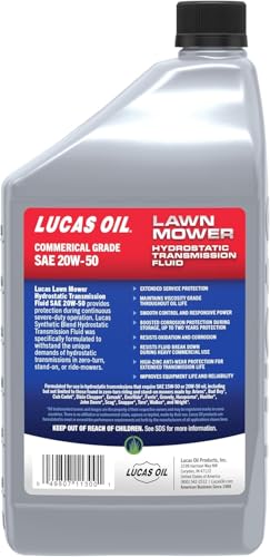 Lucas 5-Quarts SAE 20W-50 Synthetic Blend Hydrostatic Transmission Fluid