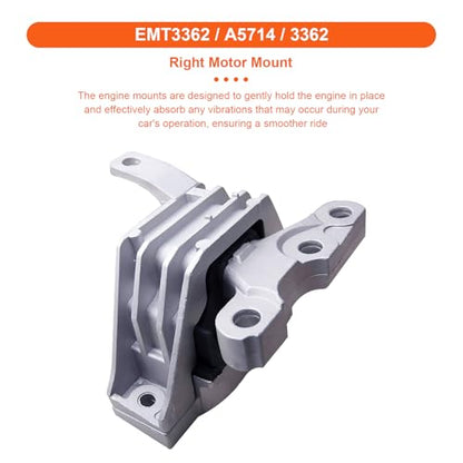 Engine Motor Mount Set & Trans Mount,Replaces A5530 A5676 A5713 A5675 - size: Srx 3.6L/3.0L Awd 10-16