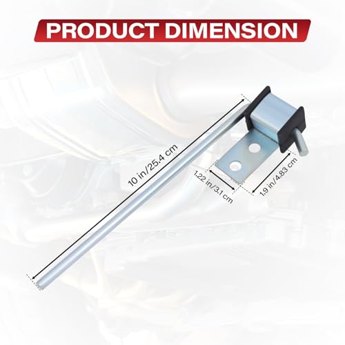 4 Pcs Heavy Duty Exhaust Hanger Rod - 3/8" Rod 10" Long