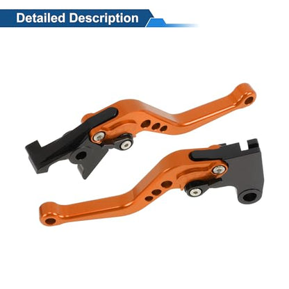 Short Brake Clutch Levers for Triumph Tiger 800 XC/XCX 2015-2018 - color: Orange