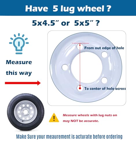 Free Country Trailer Tire Wheel ST205/75R15 8-Ply D 107N 5X5 Silver Mod Rim - size: ST205/75R15 /5x5