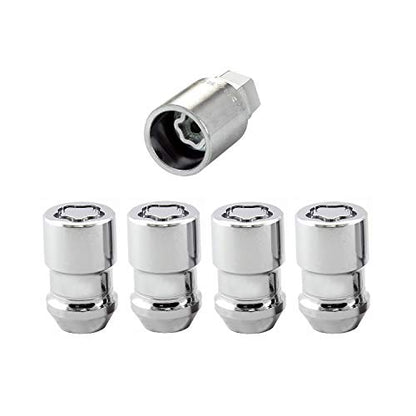 McGard 24137 Chrome Cone Seat Wheel Locks (M12 x 1.5 Thread Size) - Set of 4 - color: Chrome
