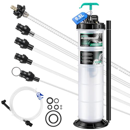 Poafamx Manual Oil Extractor Pump 9.5L, Fluid Extractor Pump 2.5 Gallon - size: 9.5L