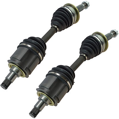 TRQ Front 2 Piece CV Axle Shaft Assembly Set - style: CSA82466