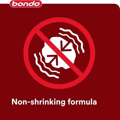 Bondo Glazing and Spot Putty, Fills Pinholes, Scratches, Minor Dings & Hairline Cracks, 4.5 oz, 1 Tube