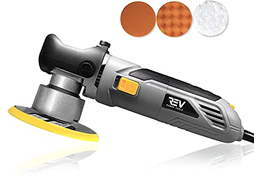VViViD REV Random Orbit Buffer & Polisher, Paint-Safe, 2000-6400rpm, with 3 buffing cutting pads - size: 6 Inch - 6400 RPM