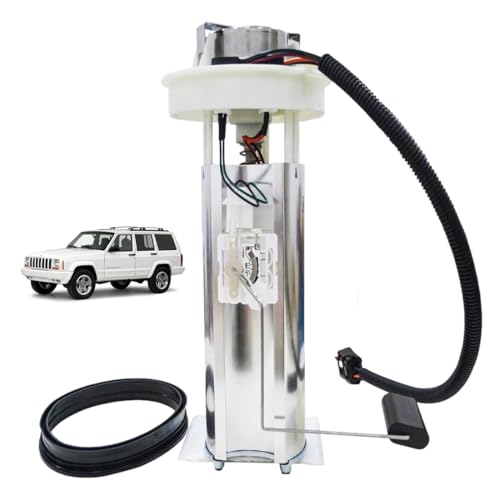 Electric Fuel Pump Assembly with Sending Unit FIT 1997, 1998, 1999, 2000, 2001 Jeep Cherokee 2.5L L4 & 4.0L L6 Gas – Replace OE# E7121MN, P75040M, SP7121M, FG1076, 4874173AB, 5012953AC - color: E7121MN