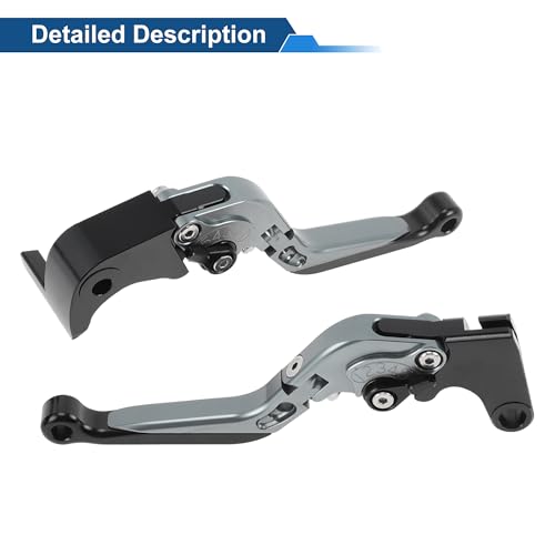 YZF-R7 Brake Clutch Levers for Yamaha 21-25 6 Position - color: Titanium Handle Black End