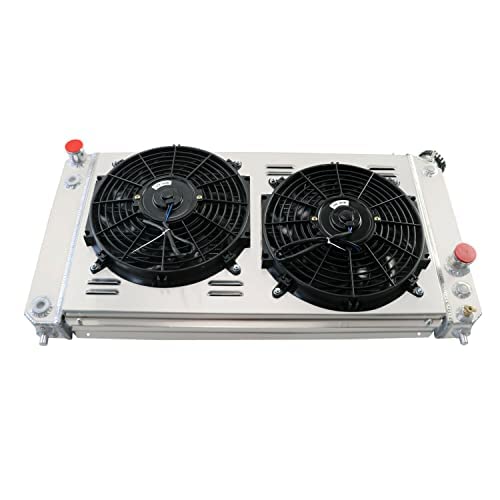 4 Row Core Aluminum Radiator For 1994-2005 Chevy Blazer S10,for GMC Jimmy Sonoma/Oldsmobile Bravada 4.3L V6 GAS Aluminum Radiator, Automotive Replacement Engine Radiators - size: 4 Row Radiatdor+Shroud+Fan