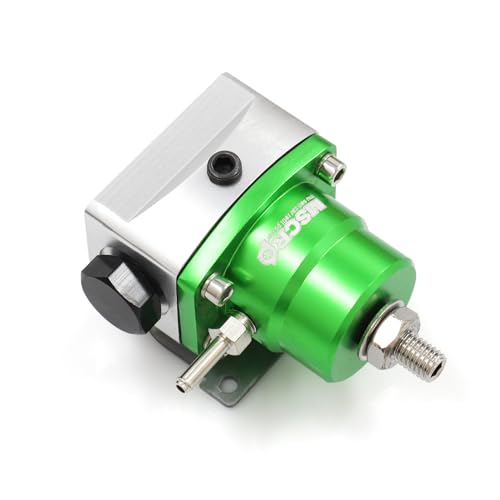 Universal EFI Fuel Pressure Regulator Kit with 0-160psi Fuel Pressure Gauge - color: GREEN