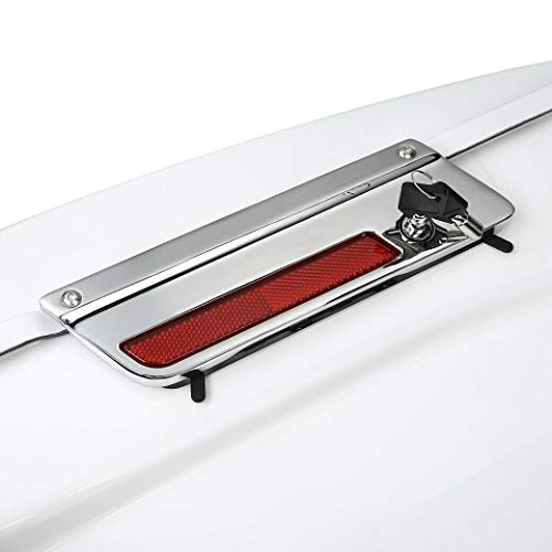 Green-L ABS White 5" Stretched Saddlebag Fit for Harley Touring 93-13 - color: White