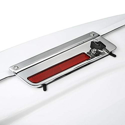 Green-L ABS White 5" Stretched Saddlebag Fit for Harley Touring 93-13 - color: White