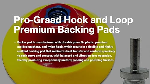 2 Pack 4-1/2" Hook & Loop Backing Pads Foam Backer Pad, 5/8-11 - style: 4-1/2"