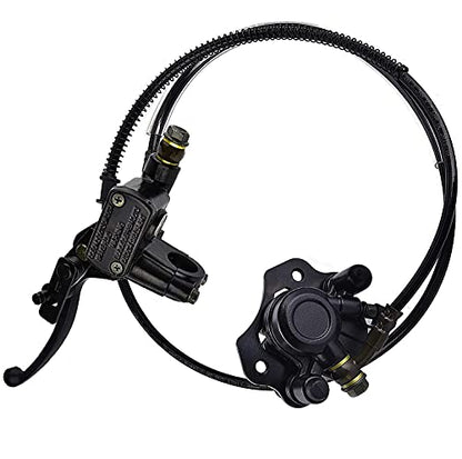 Rear Brake Master Cylinder Caliper Assembly for ATV Quad 50cc 70cc 90cc 110cc 125cc Taotao Sunl Buyang Roketa NST Doodlebug Rear Hand Hydraulic Disc Brake Master Cylinder Caliper