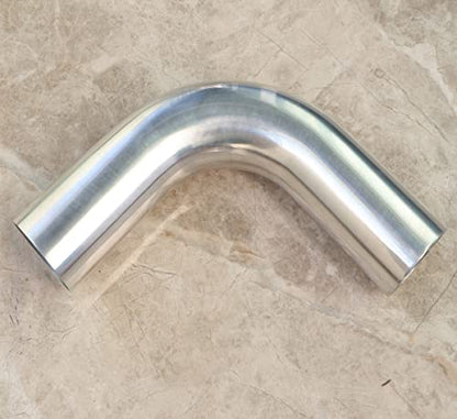 2.5" (63mm) OD 90 Degree Aluminum Elbow Pipe Intercooler Pipe Air Intake Tube, 1.5D Radius, Aluminum Alloy Tube High polished - color: 90 Degree, size: OD 2.5" (63mm)