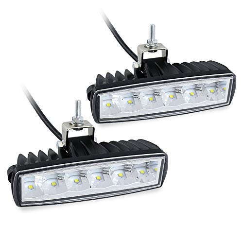 STDYSUN Led Fog Lights Driving Lights Bar 2Pcs 6Inch 30W Waterproof Offroad Driving Lights Auxiliary Work Lights Grille Lights Bar Fit for Motorcycle Truck Trator ATV UTV Golf Cart Boat Car - color: White