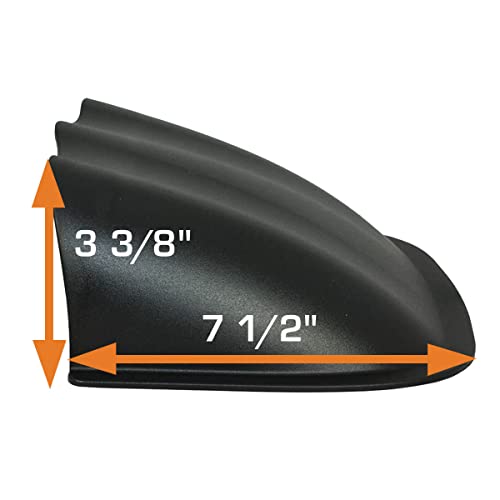GlowShift Universal Black Triple Dashboard Gauge Pod Holder w/Dome Lip