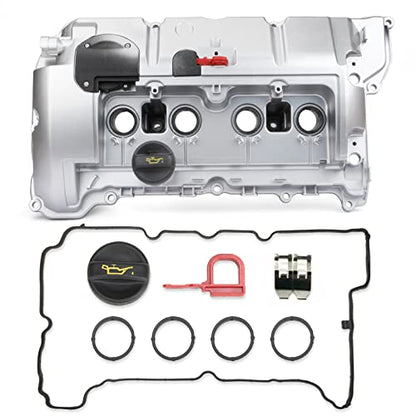 Aluminum Engine Valve Cover Compatible with 2007-2016 Mini Cooper 1.6 Non-Turbo Part 11127646554 11127553799 11127567162 11127567791