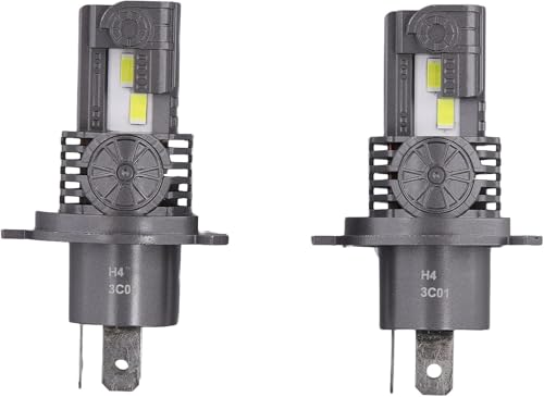 Termitor High Performance H4 9003 LED Bulbs 110,000LM, 6500 Cool White,True 1:1 Halogen Size, IP68 Waterproof, 85K+ Long Lifespan, Plug and Play, Pack of 2 - size: M1 H4/9003