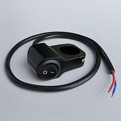 Motorcycle Handlebar Switch12V Waterproof Aluminum Alloy ATV Light Switches for Motorcycle Bike ATV UTV Scooters Fits 7/8"(22MM) Handlebars 1 Piece - size: Style A-Black 1 Piece