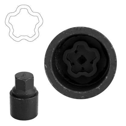 F-Wheel Locking Nut Tool, Special Steel Wheel Security Kit,Anti Theft Lug Nut Key for Dismantling & Installing Anti Theft Lugnut Tool Socket Remover Hand Repair Tools