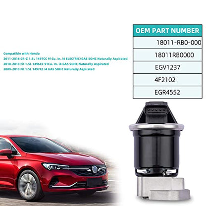 AULINK EGV1237AU EGR Valve (1.5L L4 Only) For Honda CRZ CR-Z 2011-2016