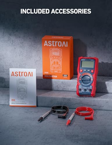AstroAI Digital Multimeter, TRMS 4000 Counts, Auto-Ranging, Battery Test - style: Auto-Ranging