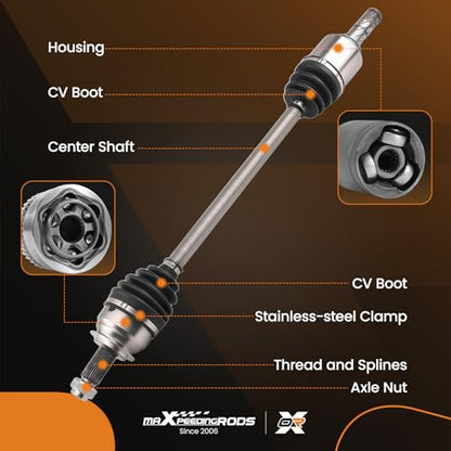 maXpeedingrods Front Left or Right CV Axle Assembly for Subaru Forester - size: 66-07509-1PC