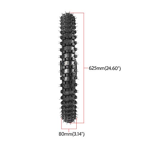 TDPRO Front 70/100-19 Wheel Tire and Rim Inner Tube With 15mm Bearing Assembly for Pit Pro Trail Dirt Bike - size: Front 19in