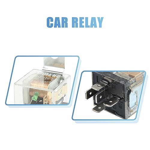 uxcell 5 Pcs JD1912 80A 12V DC Universal Car Motor Fuse Relay Switch Green