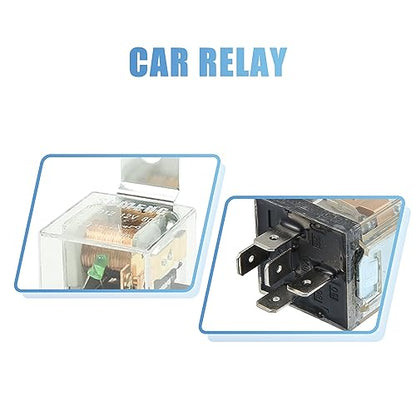 uxcell 5 Pcs JD1912 80A 12V DC Universal Car Motor Fuse Relay Switch Green