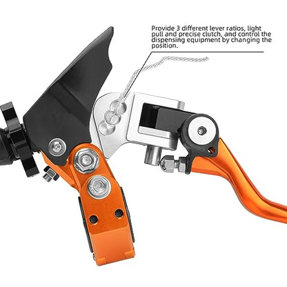 Universal Motorcycle Clutch Brake Handle - color: Orange