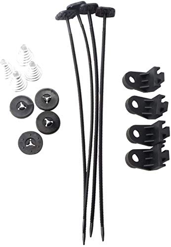 MOSTPLUS Black Universal Electric Radiator Slim Fan Push/Pull 12V + Mounting Kit (12 Inch) - size: 12 Inch, style: Set of 1