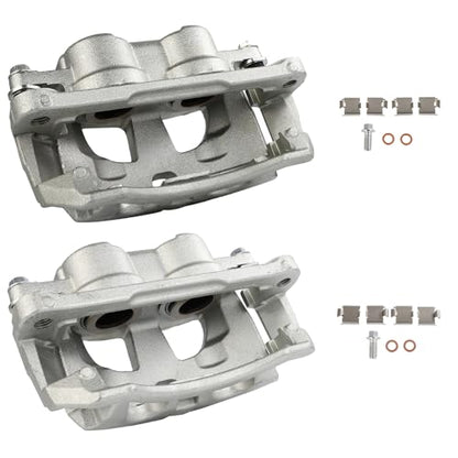cciyu Front Left & Right Disc Brake Calipers w/Bracket 18B5173 18B5172 - size: Front[18B5173+18B5172]