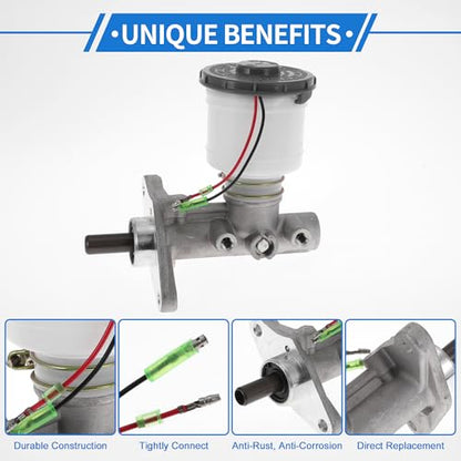 1 Pcs Brake Master Cylinder for Honda Accord 1990-1995 No.46100SM4A03 Engine Compartment Hydraulic Master Cylinder with Reservoir