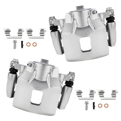cciyu Front Left & Right Disc Brake Calipers With Bracket 18B4880 18B4881 - size: Front[18B4880+18B4881]