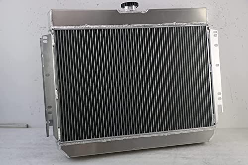 3 Row Aluminum Radiator Compatible For Chevy Bel Air Impala El Camino Biscayne 63-68 64 65 66 67 3 Core Full Aluminum Radiators - size: 3 Row
